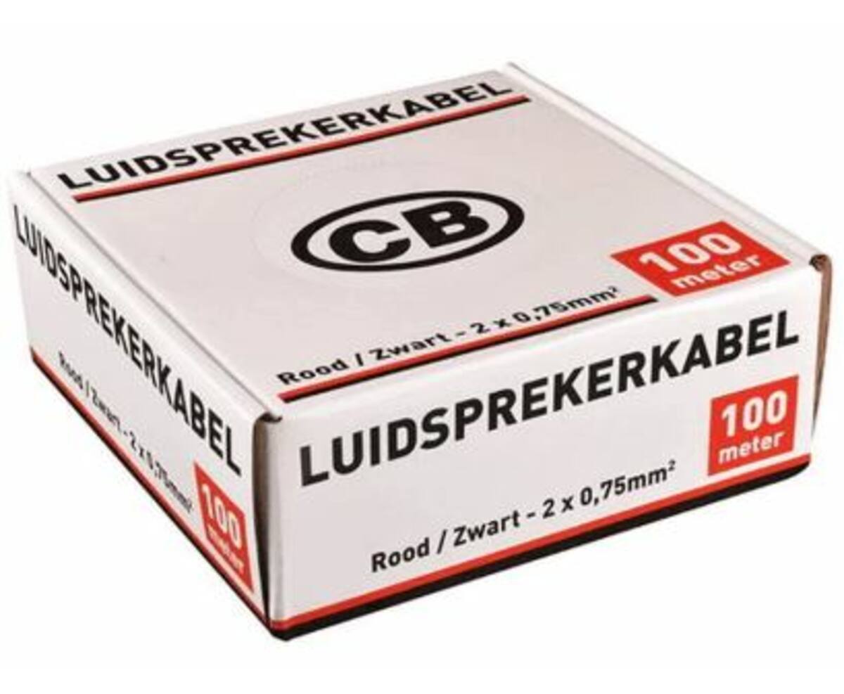 Speakersnoer 2x0.75 Rood/Zwart - Voor Zuivere Audioverbindingen