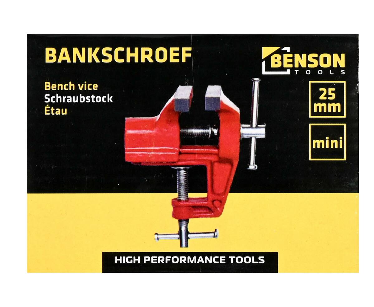 Bankschroef 25 mm - Stevige Grip voor Precisiewerk in Kleine Ruimtes