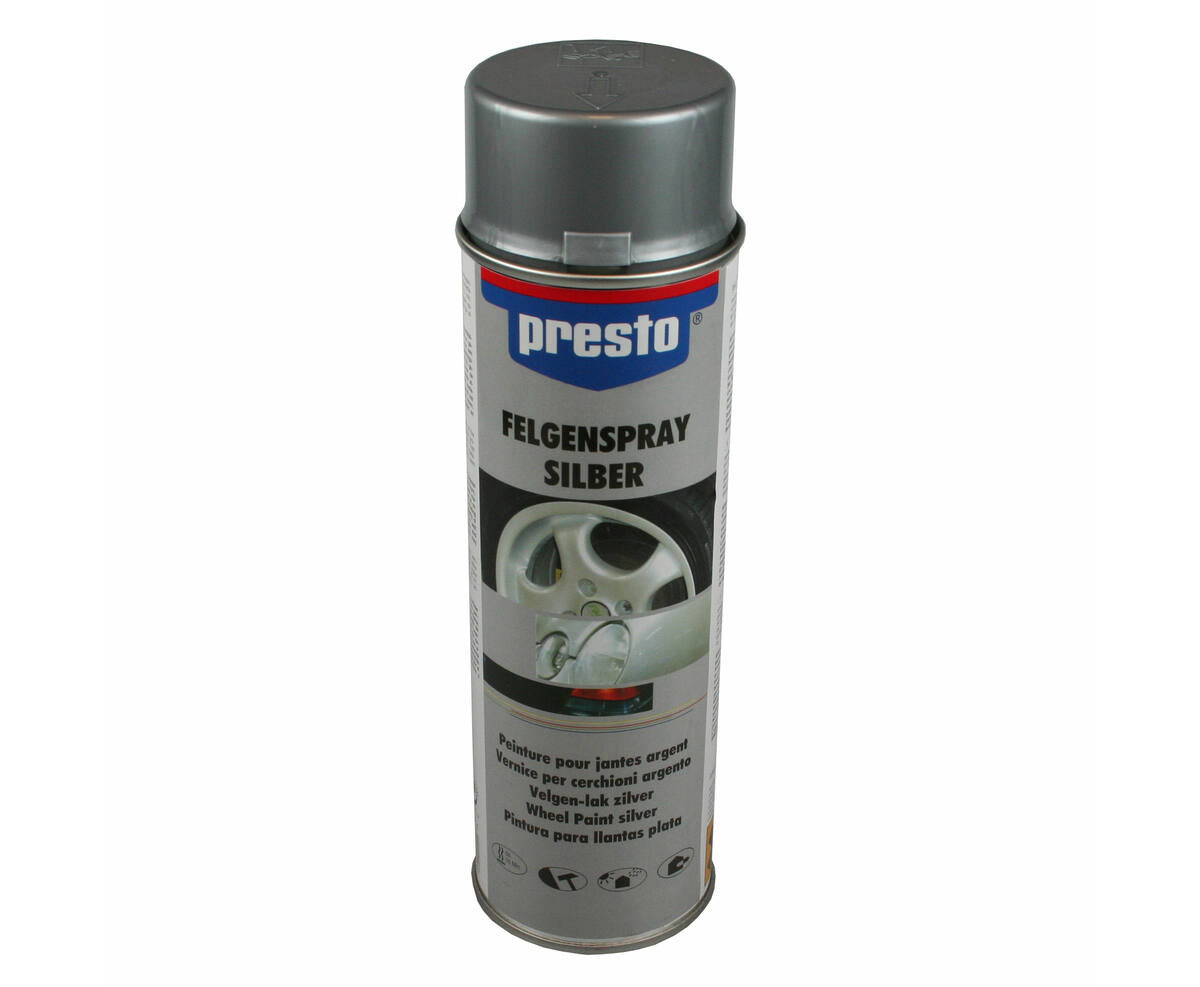 Presto Zilveren Velgenlak 500 ml - Herstel & Verfraai Autovelgen