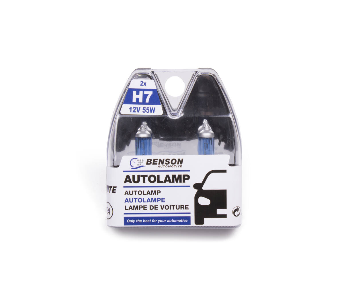 Autolamp H7 12V 55W Xenon Super White - Helder Licht, Set van 2