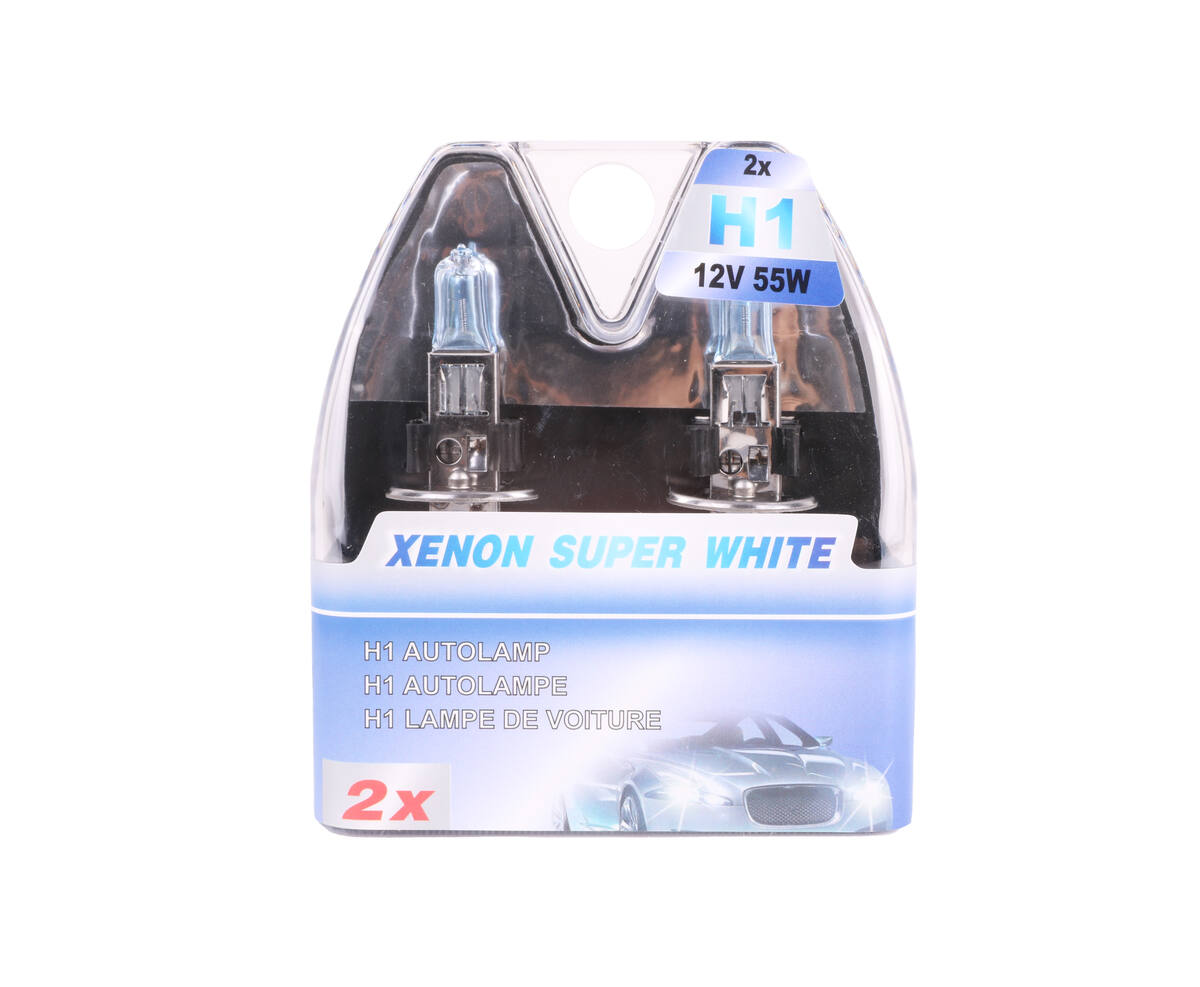 Autolamp H1 12V 55W Xenon Blauw Super Wit, 2 stuks, E4-goedgekeurd