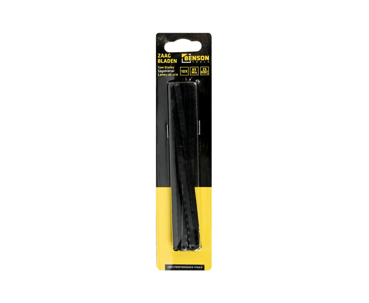 Zaagbladen 150 mm 10 st, 24 TPI, voor metaal, hout en kunststof.