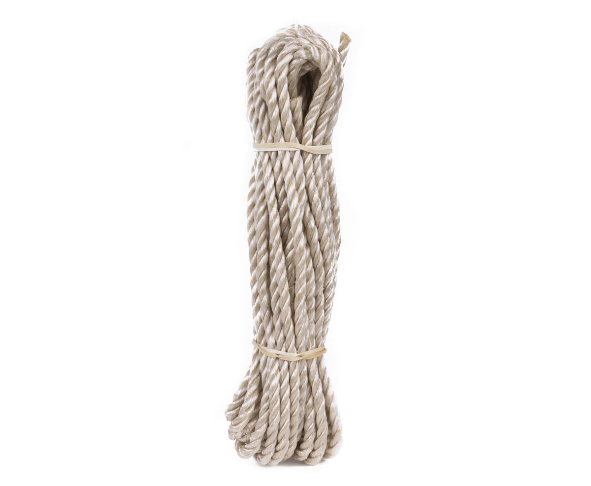 Beige Polypropyleen Touw 6mm x 10m, Max Breeksterkte 350kg, Voor Tuinieren