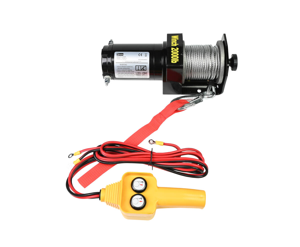 Lier Elektrisch 12V 2000 LBS, 15m Kabel, Afstandsbediening, Voertuigen