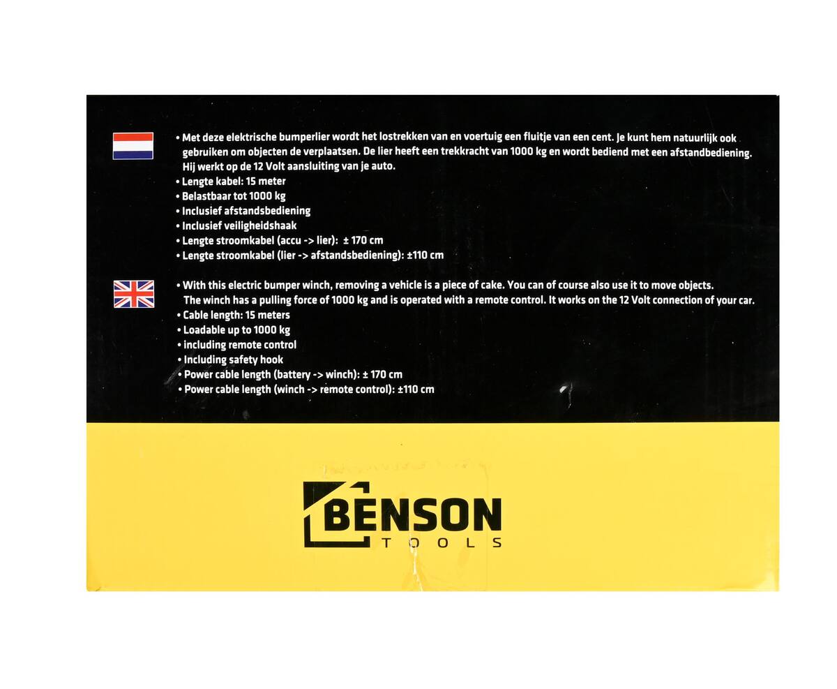 Lier Elektrisch 12V 2000 LBS, 15m Kabel, Afstandsbediening, Voertuigen
