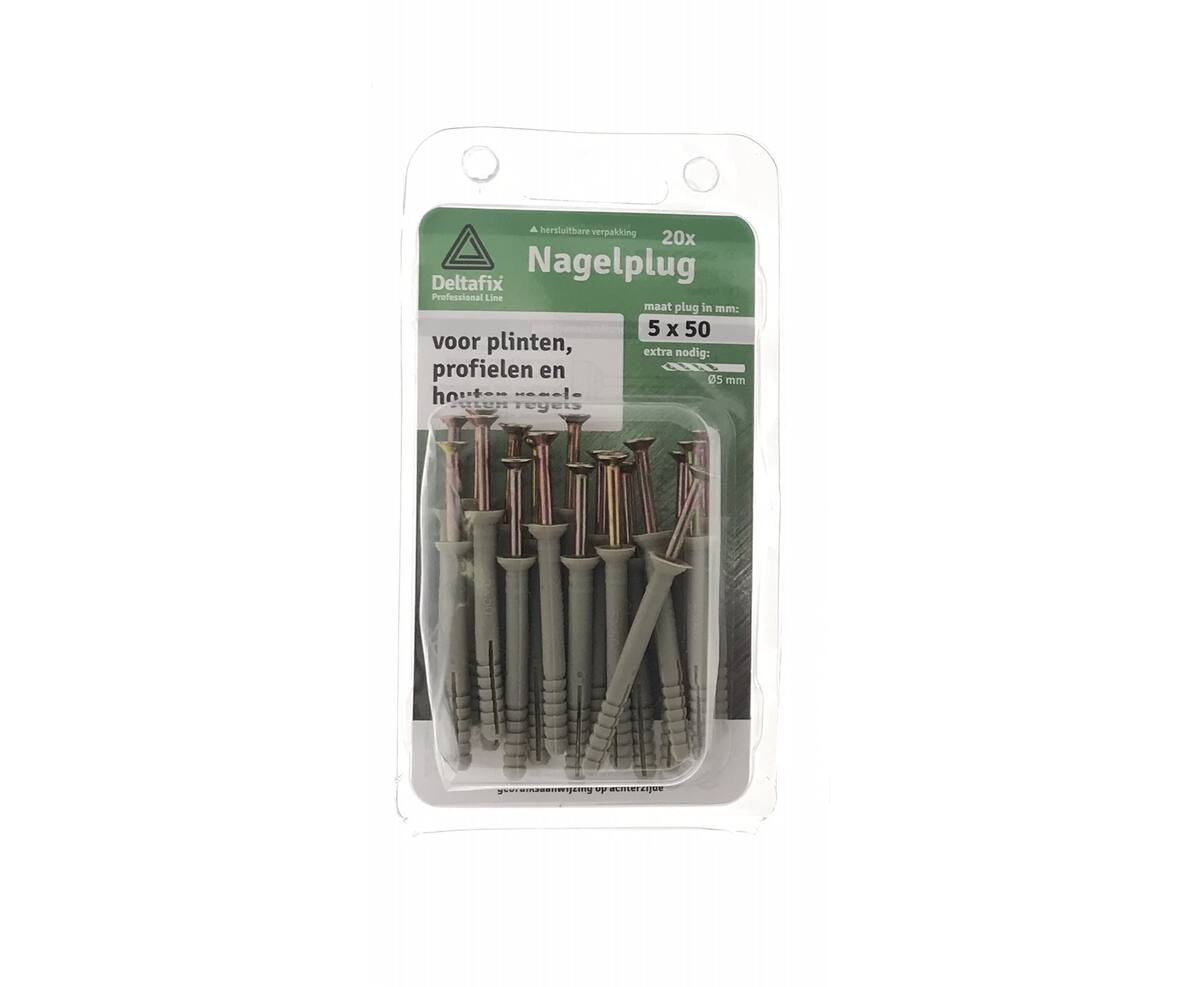 Slagplug 5x50mm Nylon/Staal - Ideaal voor beton en metselwerk