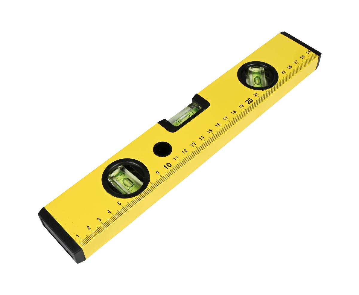 30 cm Aluminium Waterpas - Drievoudige Libellen, Compact en Lichtgewicht