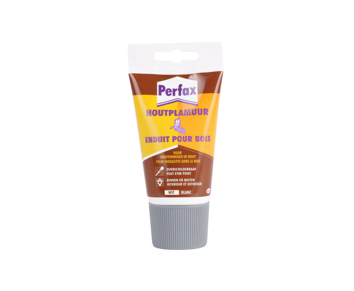 Perfax Houtplamuur 250gr: Vul Scheuren & Gaten, Overschilderbaar