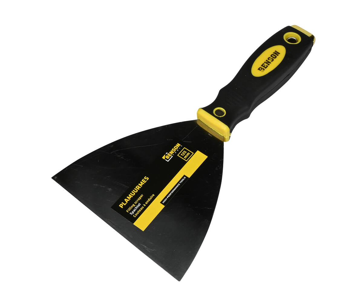 Plamuurmes 5" RVS, Soft Grip, Ideaal voor Gladstrijken en Verwijderen