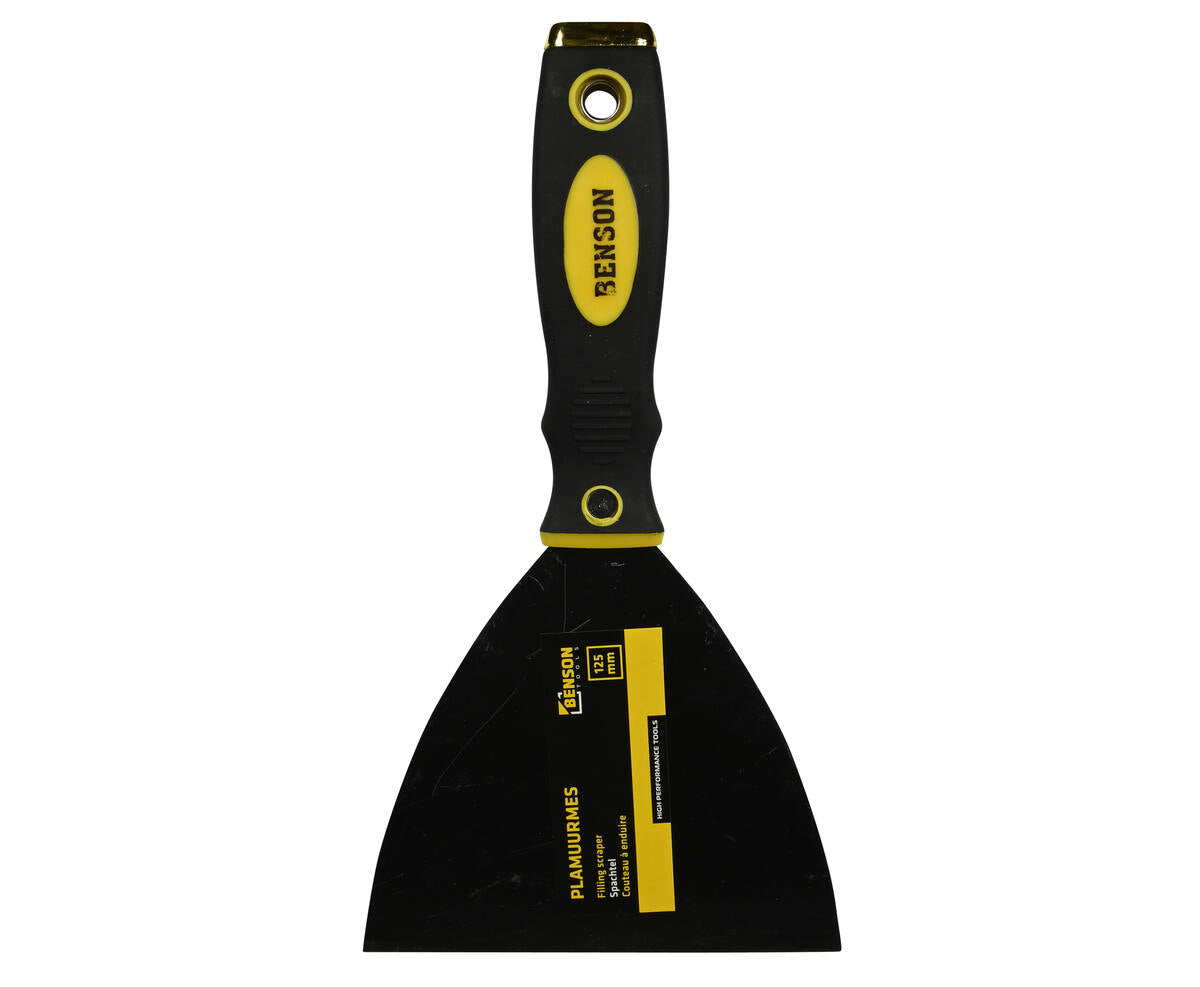 Plamuurmes 5" RVS, Soft Grip, Ideaal voor Gladstrijken en Verwijderen