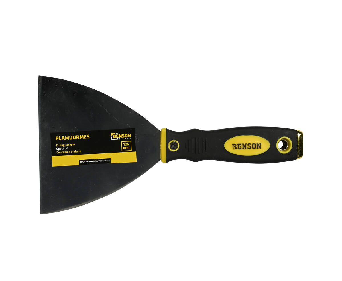 Plamuurmes 5" RVS, Soft Grip, Ideaal voor Gladstrijken en Verwijderen