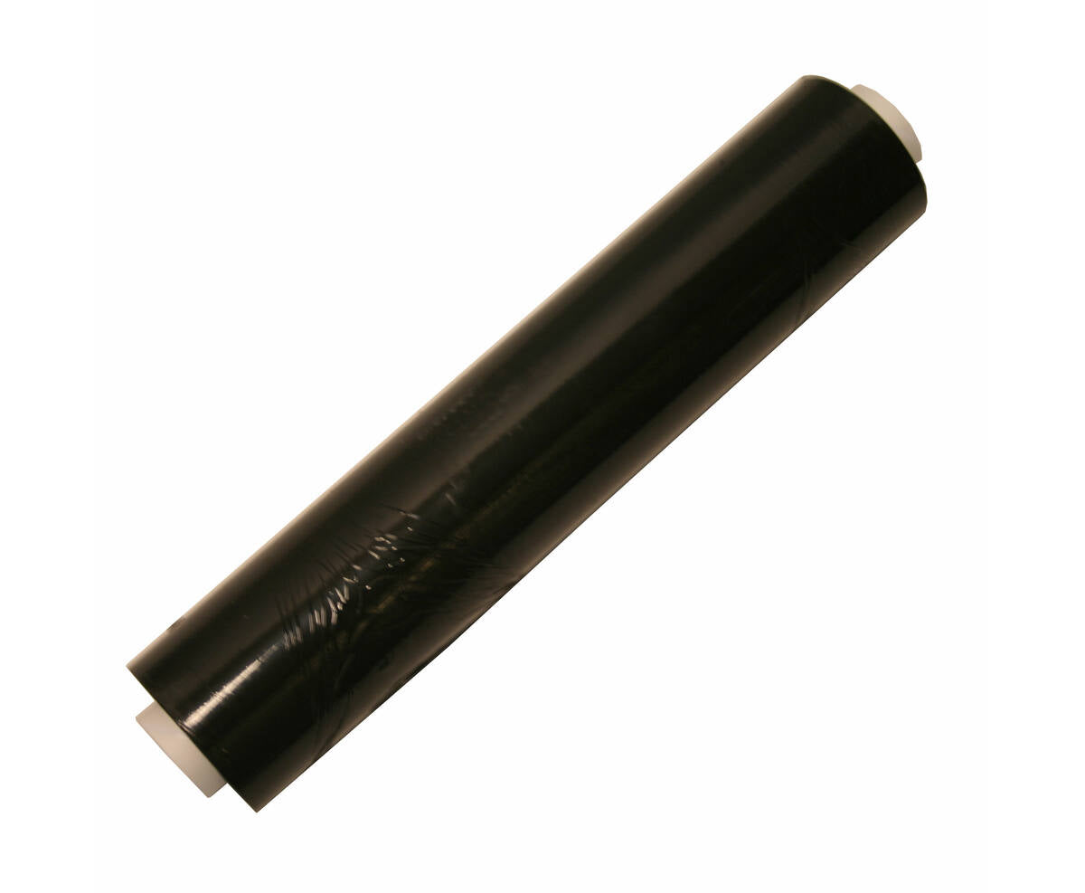 Zwarte Stretchfolie 50cm x 300m, 23 Micron - Pak De Lading Veilig In