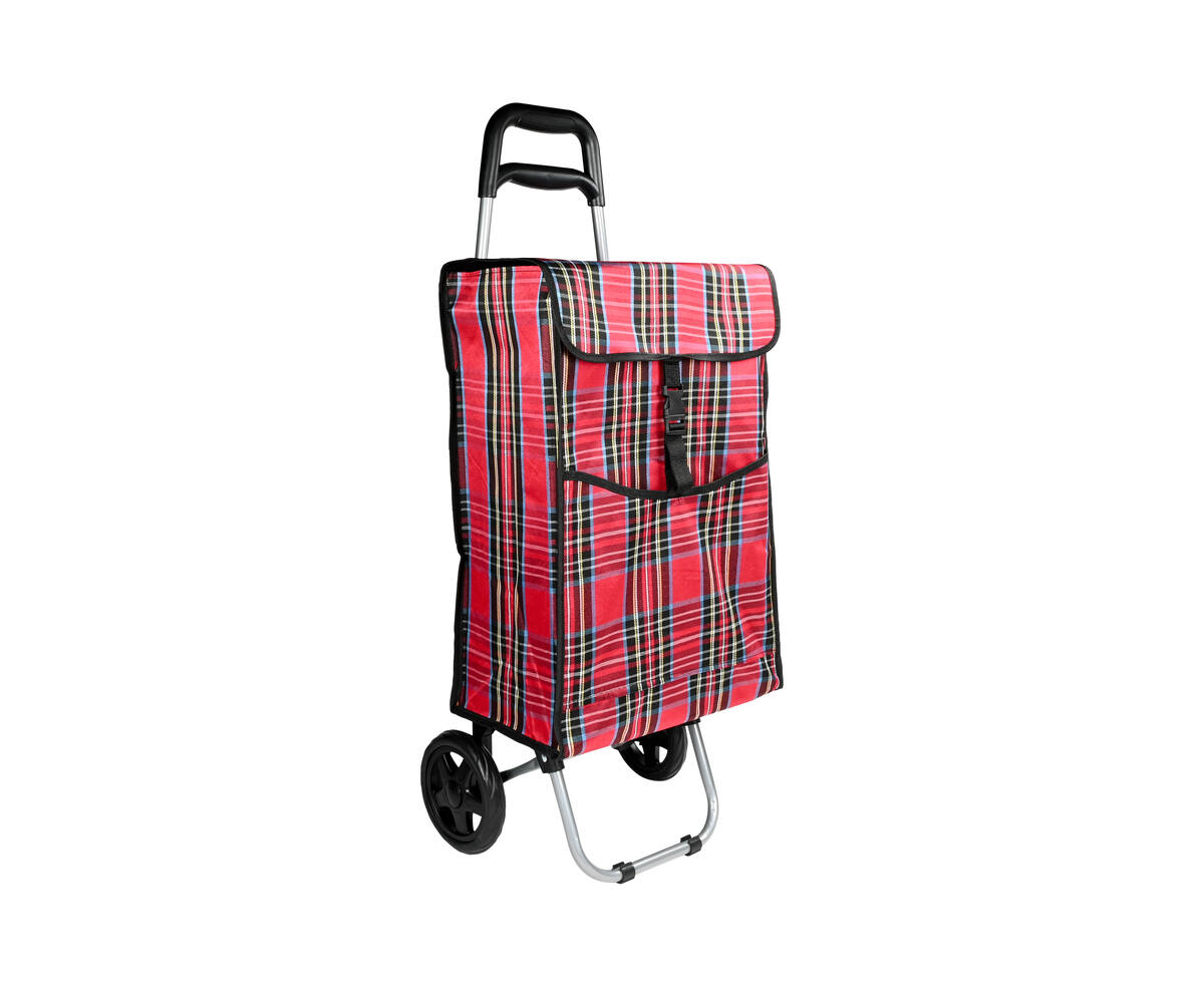 Boodschappentrolley 92x34x27cm, 40L, 25kg, inklapbaar, 2 wielen