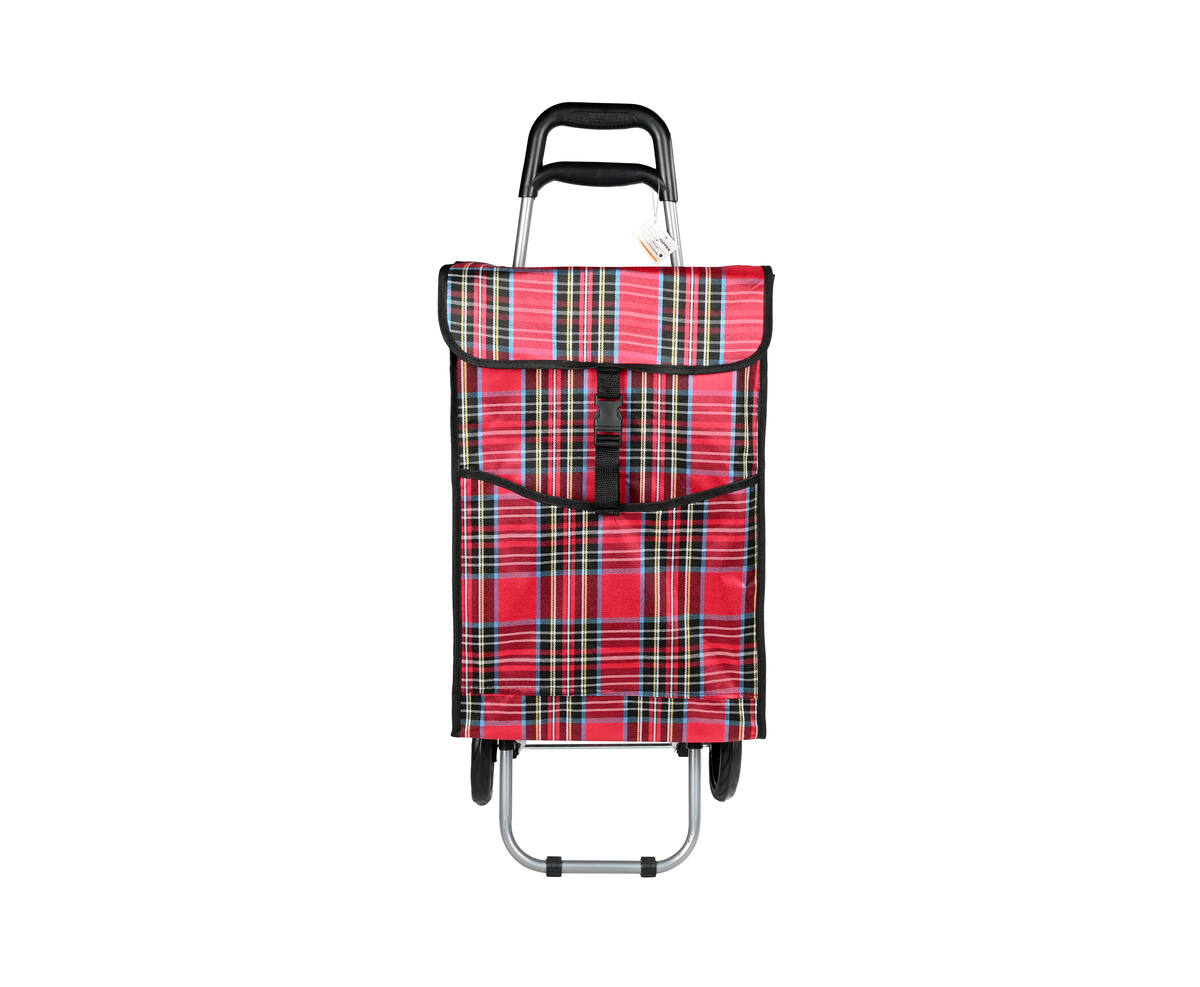 Boodschappentrolley 92x34x27cm, 40L, 25kg, inklapbaar, 2 wielen