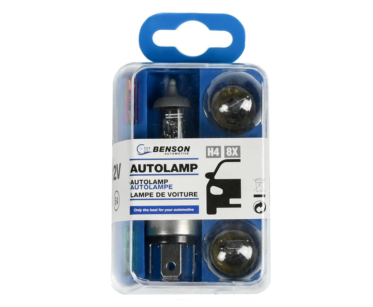 Autolamp H4 Set 12V 8st E4 - Verbeterde Zichtbaarheid Auto's