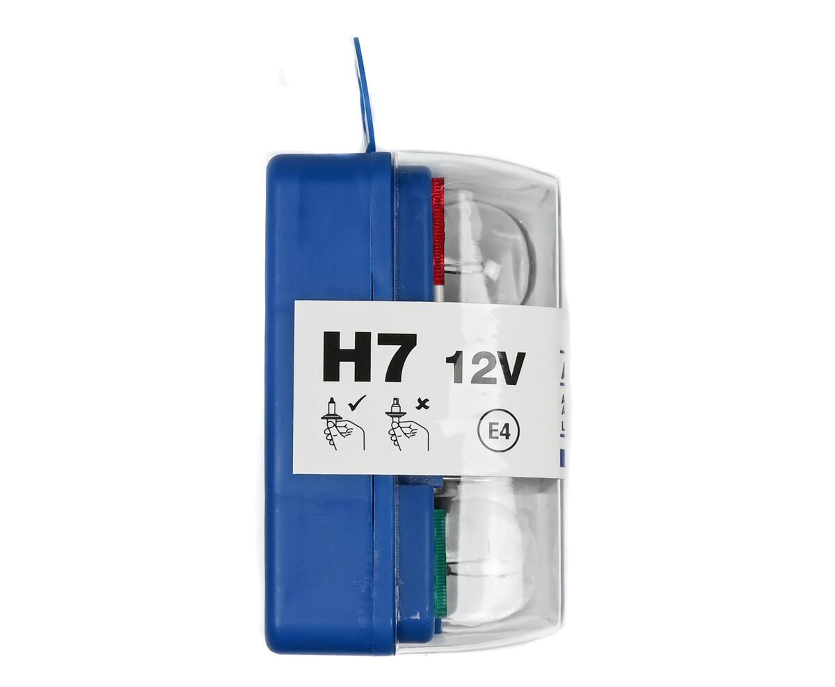 Autolamp H7 12V Set: 8-delig, inclusief zekeringen, E4 gecertificeerd.