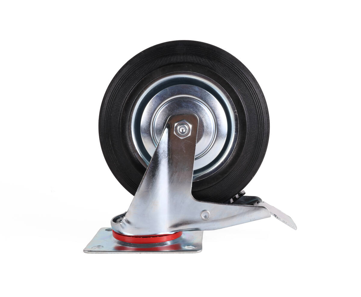 Zwenkwiel met Rem 200mm, 205kg Draagkracht, Industrieel Gebruik