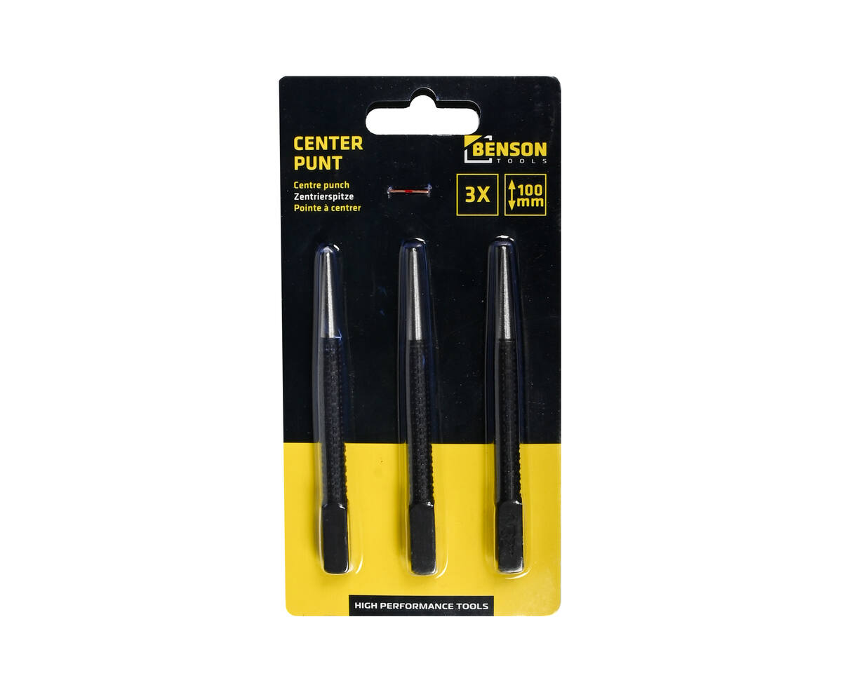 Centerpunt 100 mm 3-delig Staal - Precisiewerk Metaalbewerking Set
