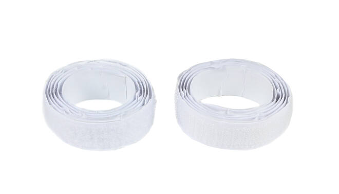 Wit Zelfklevend Klittenband 1m - Hecht op Muren, Glas, Metaal