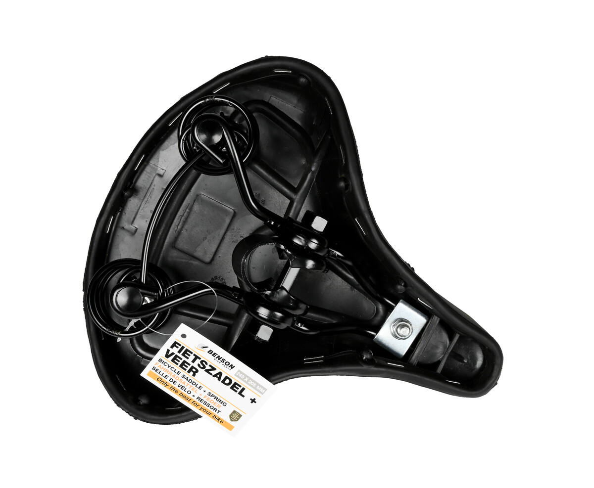 Fietszadel 245x205 mm met Veer - Ideaal voor Schokabsorptie