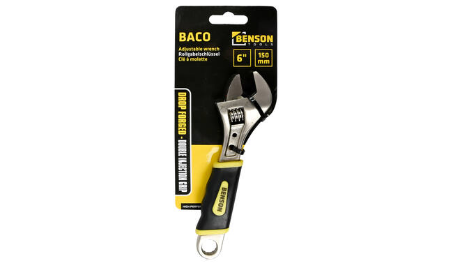 Baco 6" Sleutel, 0-19mm, Soft Grip, Precisie voor Moeren/Bouten