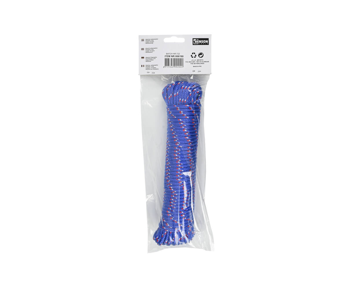 Touw 4mm x 20m - Kleur Mix, Ideaal voor Knutselen & Tuinieren