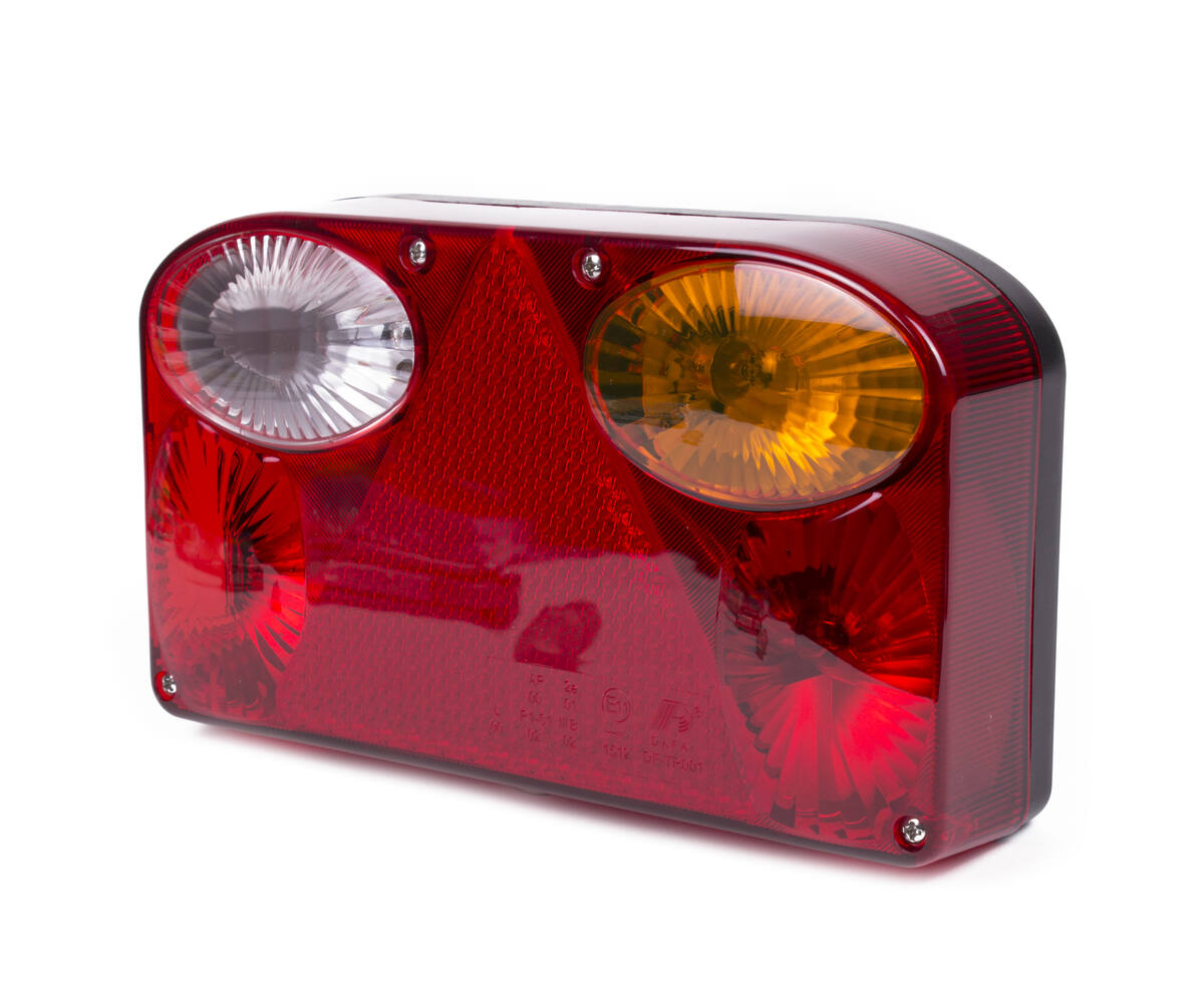Caravan Achterlicht Rechts Wit Delux + Kabel, Heldere Verlichting
