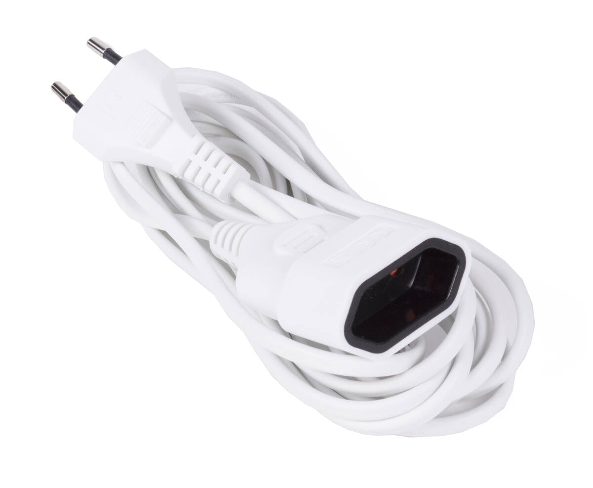 Verlengsnoer 3m Plat 2x0.75mm², Max 625W voor Lichte Apparaten