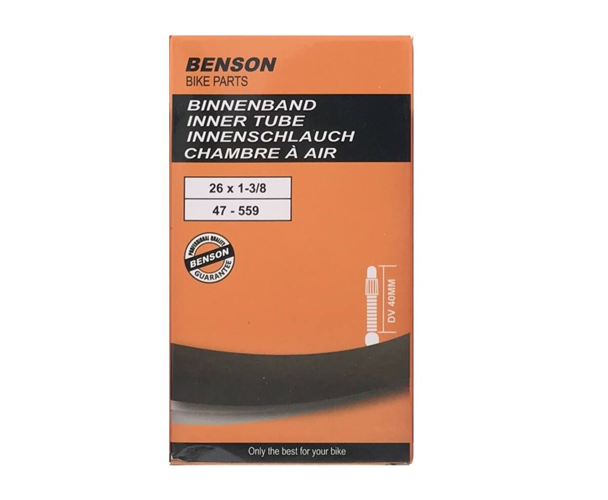 Binnenband 26x1 3/8 Rubber met Dunlop Ventiel voor Soepel Fietsen