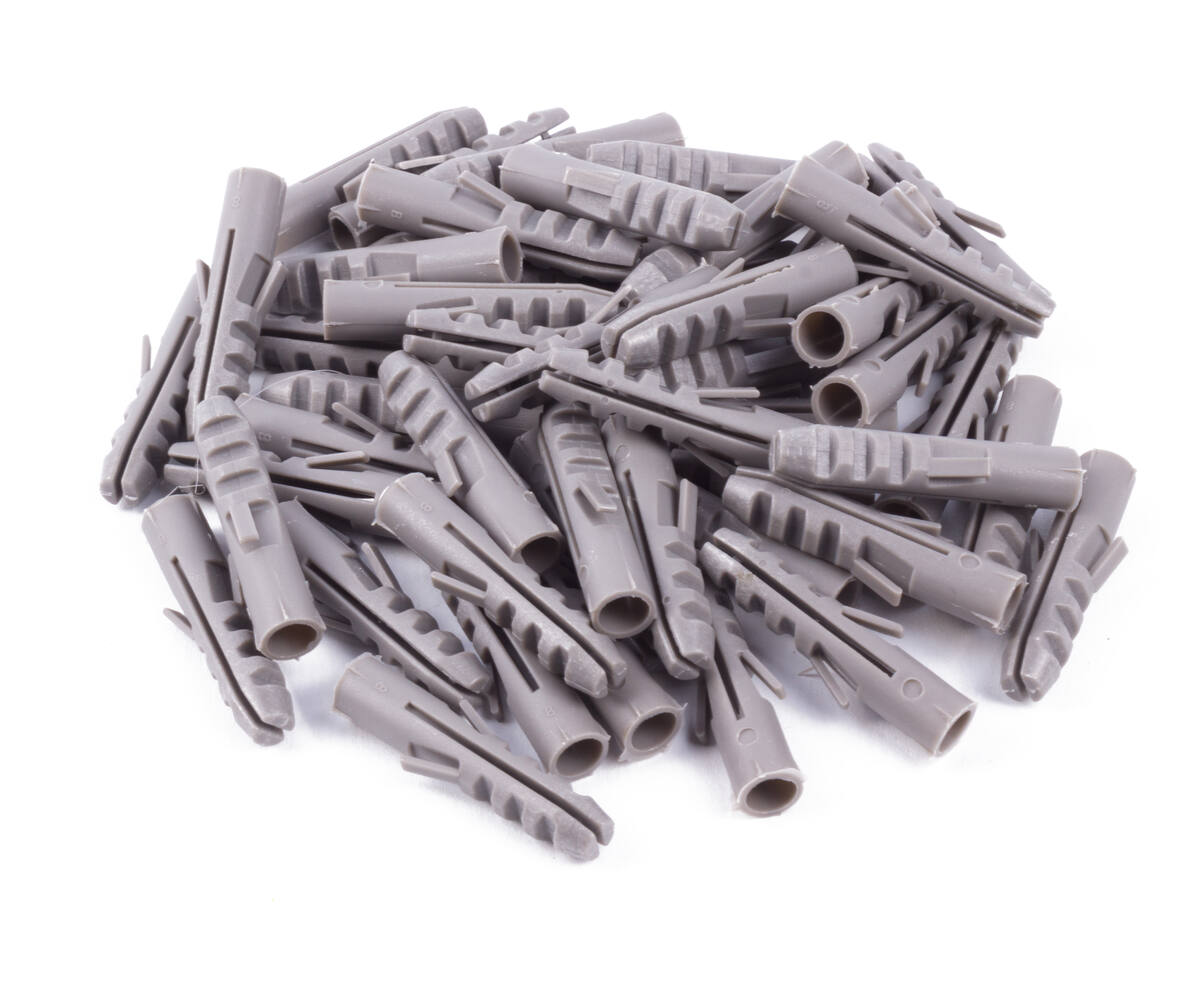 8 mm Nylon Pluggen, 50 stuks, voor Beton/Baksteen Bevestiging