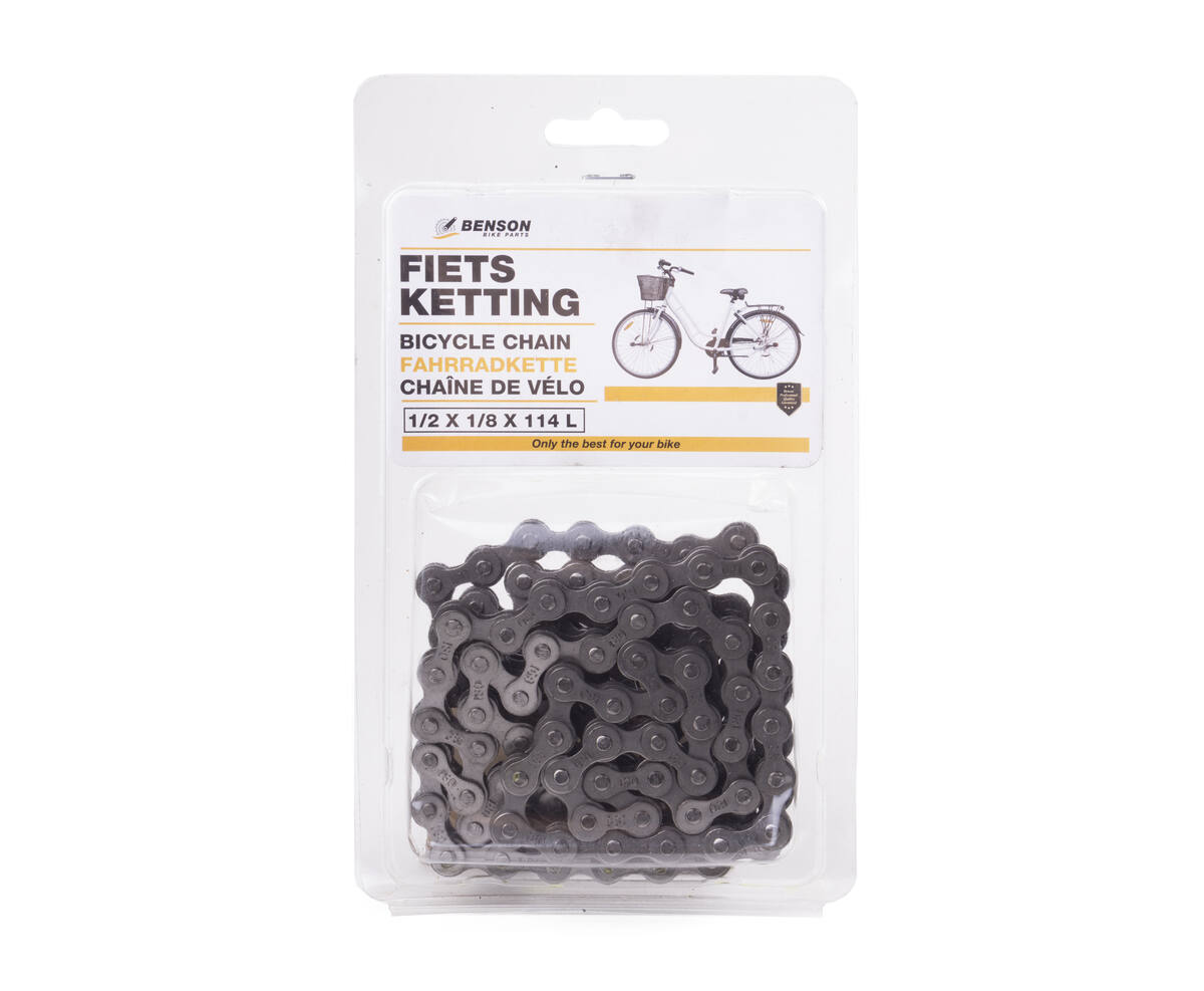 Fietsketting 1/2 x 1/8 x 114L - Voor Stads- en Eenversnellingsfietsen