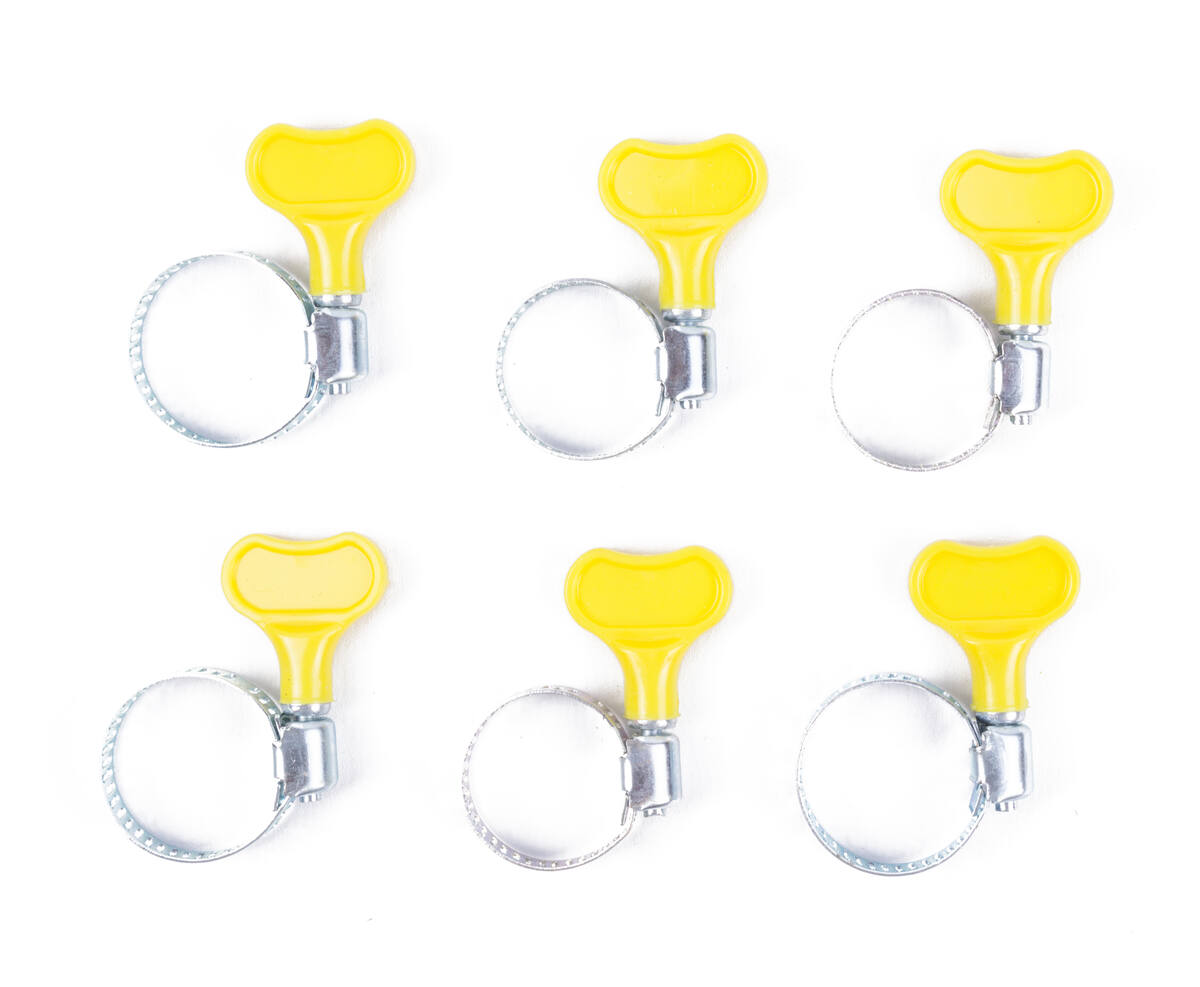 Slangklemmen Set 6 dlg 13-23cm & 14-27cm voor Auto & Tuin.