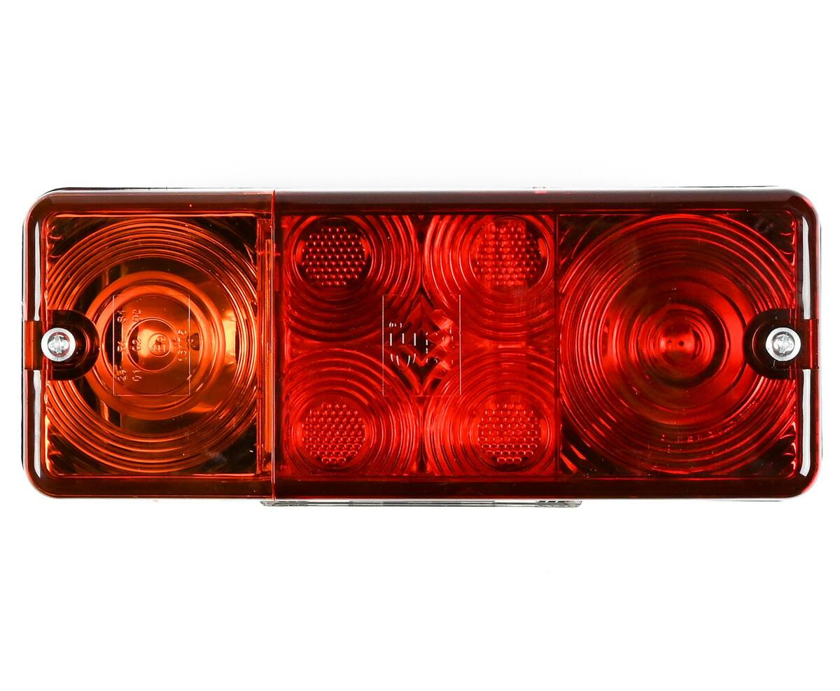 Aanhangwagen Driekamerlicht 210x83 mm E9, 12-24V, Parkeer-Rem-Richtingaanwijzer.