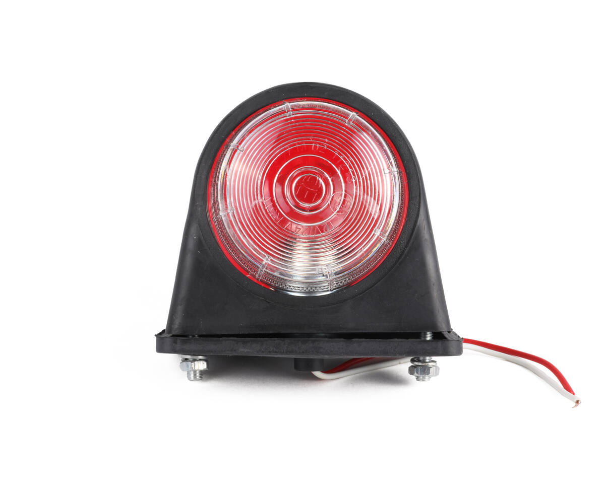 Breedtelamp 72mm Rood/Wit, E-Keur, Voor Verbeterde Zichtbaarheid