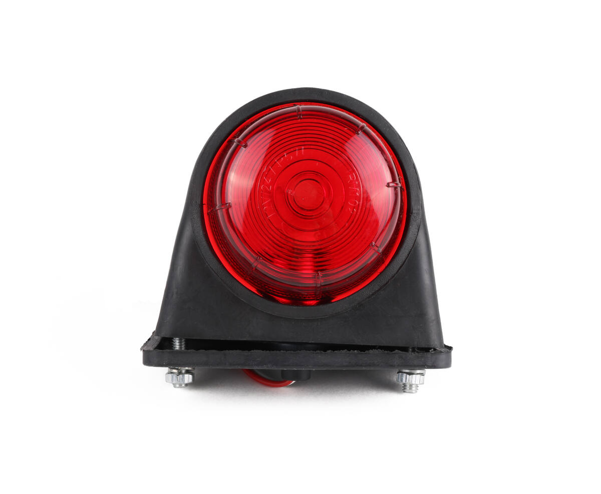Breedtelamp 72mm Rood/Wit, E-Keur, Voor Verbeterde Zichtbaarheid