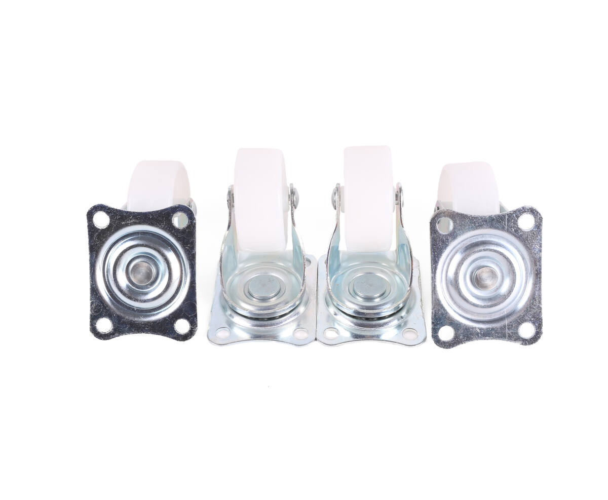 Witte 50mm Zwenkwiel Set 4st - Max 30kg, Meubelupgrade