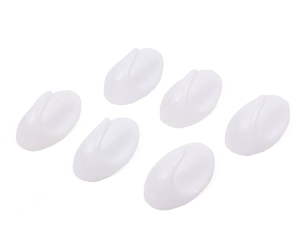 Zelfklevende Witte Handdoekhaken 6 Stuks, Compact L48xB30xH20mm