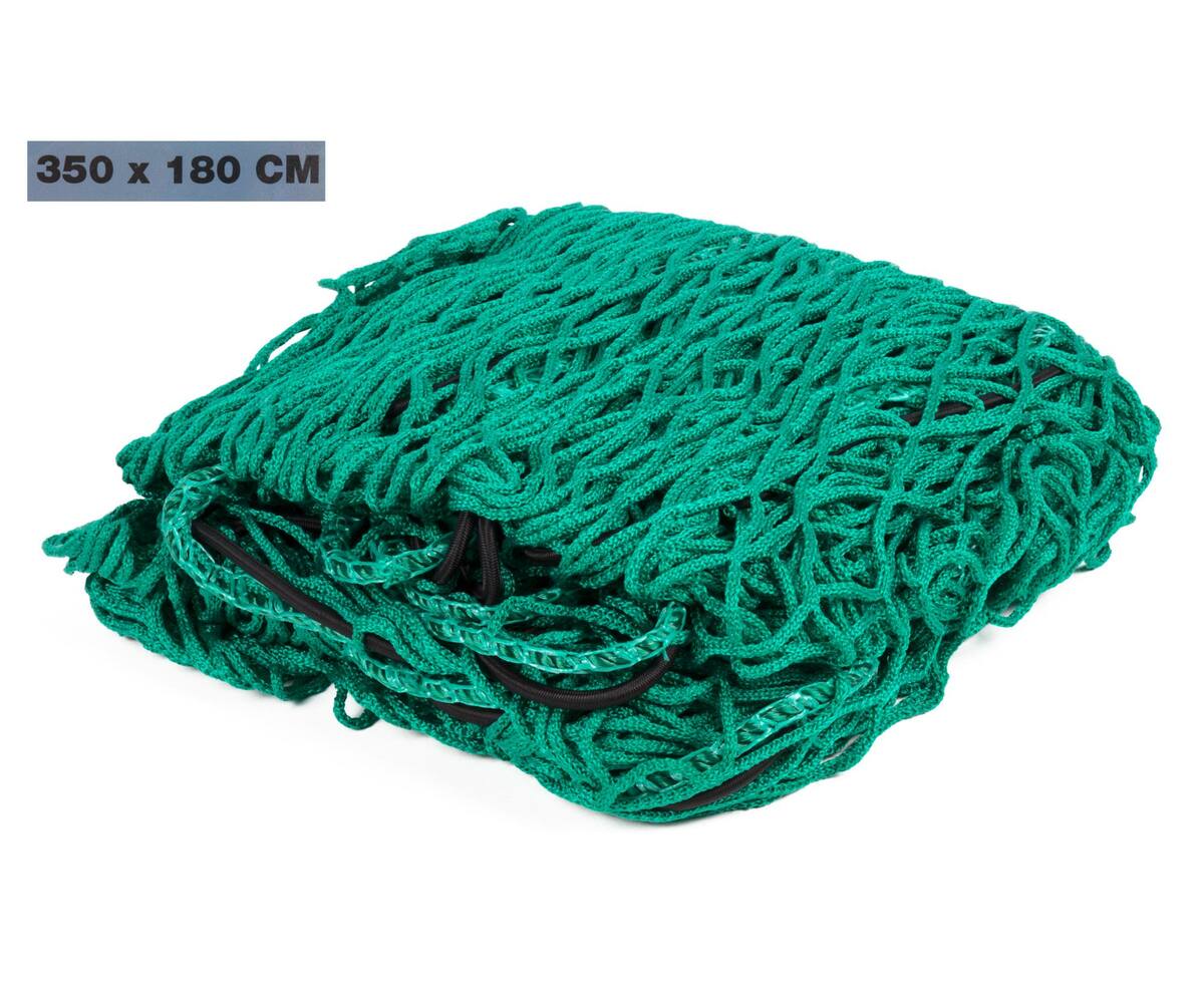 Aanhangwagen Net 3,5x1,8m met 6mm elastiek voor veilige lading.