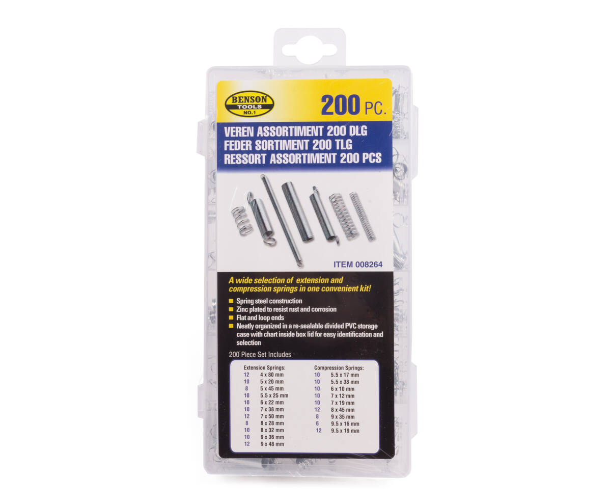 Veren Set 200 dlg - Assortiment Trek- en Drukveren voor Diverse Klussen