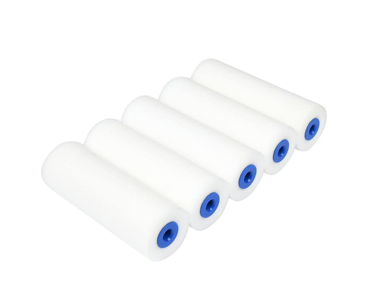 Lakroller Foam 10 cm Set 5 Stuks - Voor Gladde Verf- en Lakafwerking