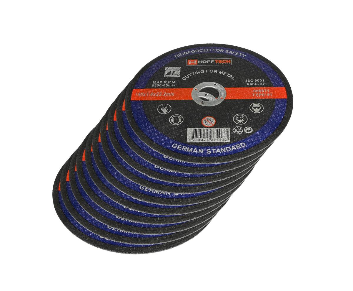 Doorslijpschijf Metaal Ø180x1.6x22.2mm, Perfect voor Metaalsnijden