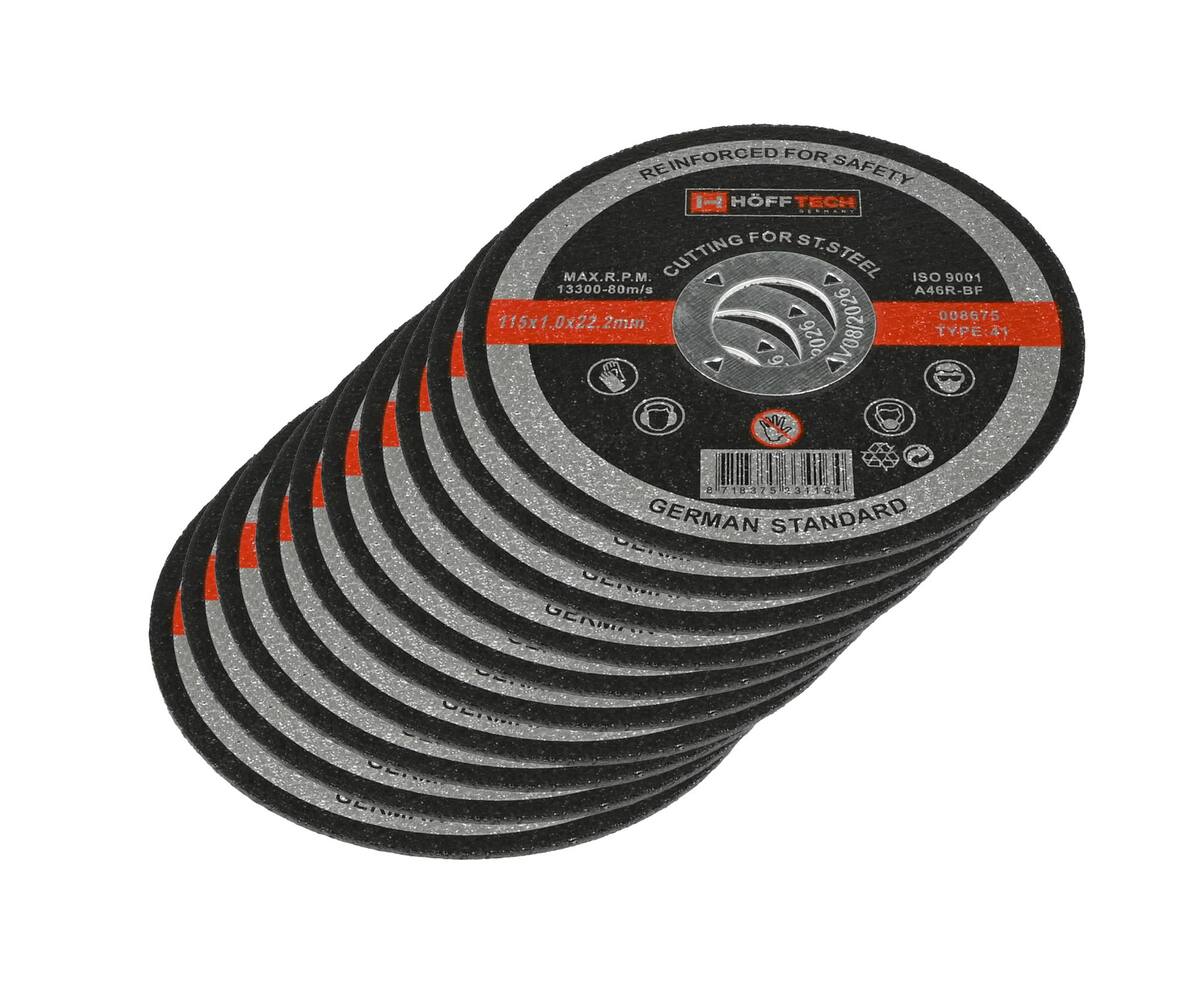 Doorslijpschijf RVS ø115x1.0x22.2 mm voor nauwkeurig snijden RVS.