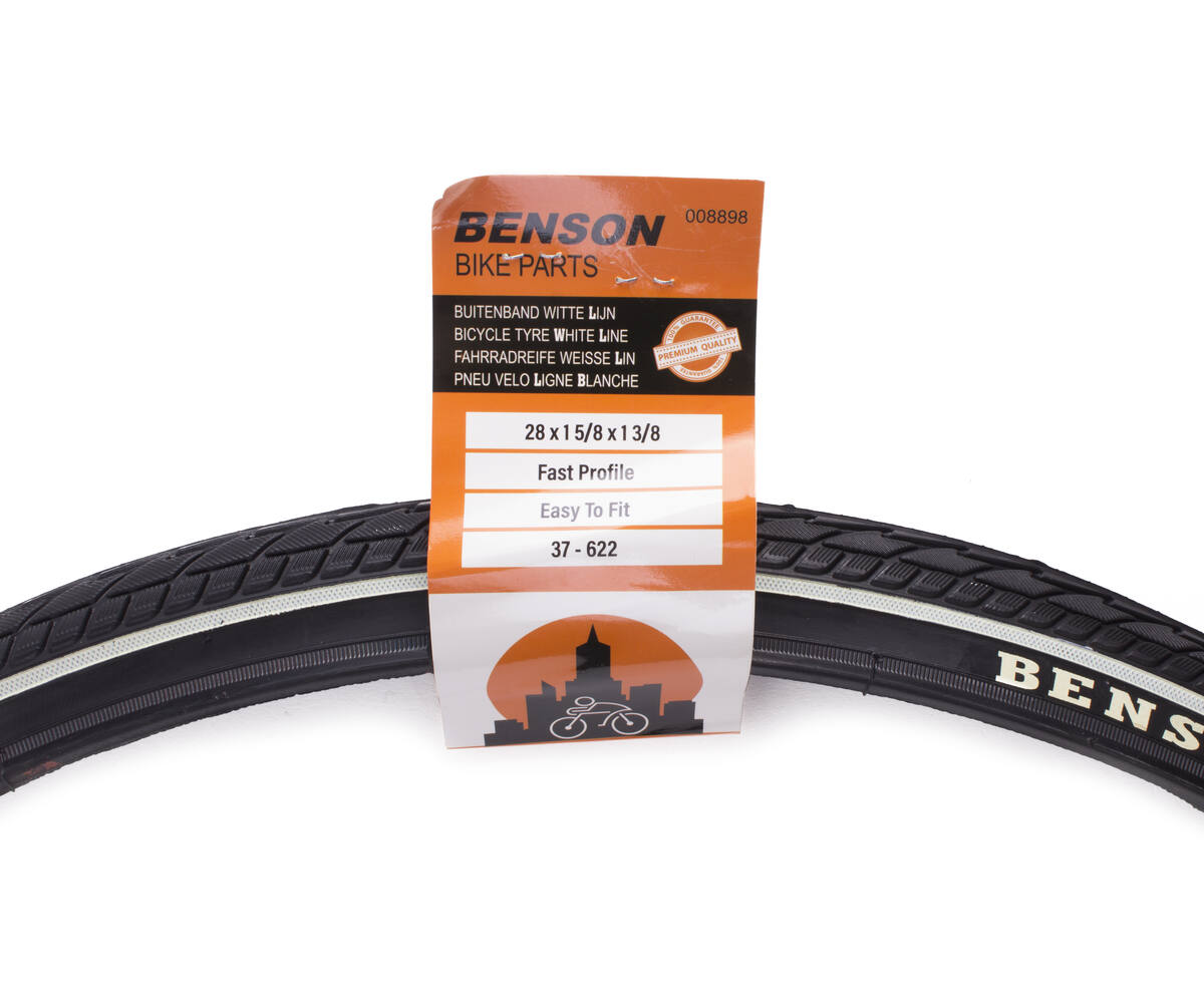 Fietsband 28", Witte Lijn, Betere Grip, Soepele Ritten