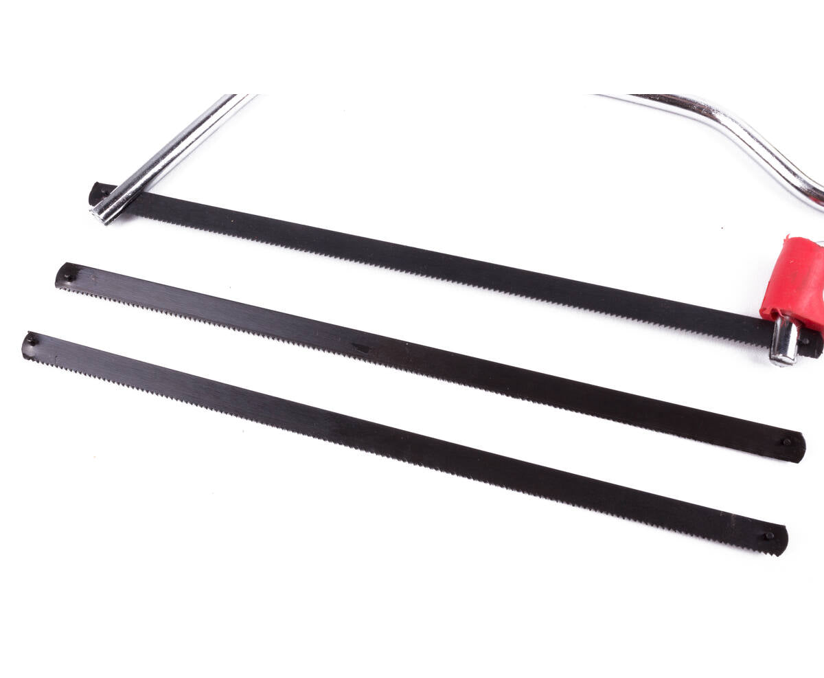 IJzerzaag 150 mm Junior, 24 TPI, 3 zaagbladen, perfect voor metaal.