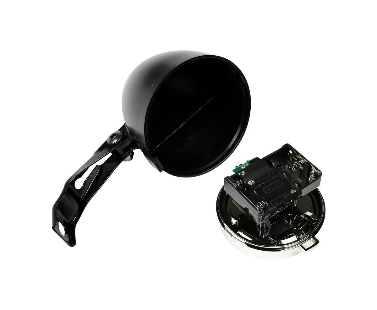 Fietskoplamp 3 LED Zwart, Voorvorkmontage, 3x AAA, Stijlvolle Verlichting