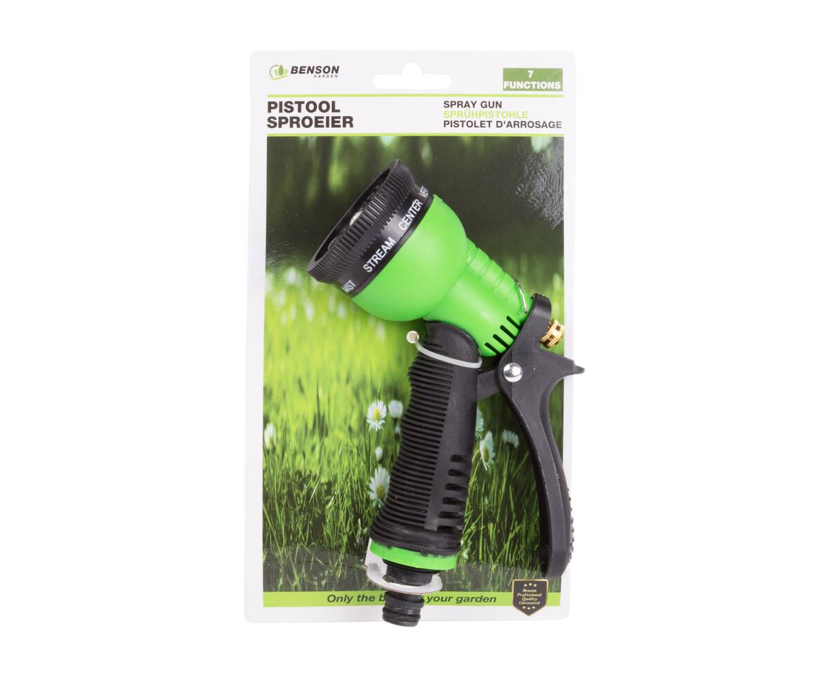 Pistoolsproeier 7 standen, ideaal voor tuinieren en autowassen