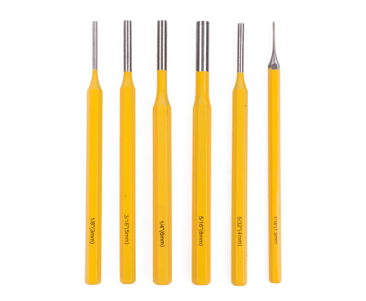Drevel Center Set 6 dlg Cr-V: 6-delig Cr-V staal voor hout- en metaalbewerking