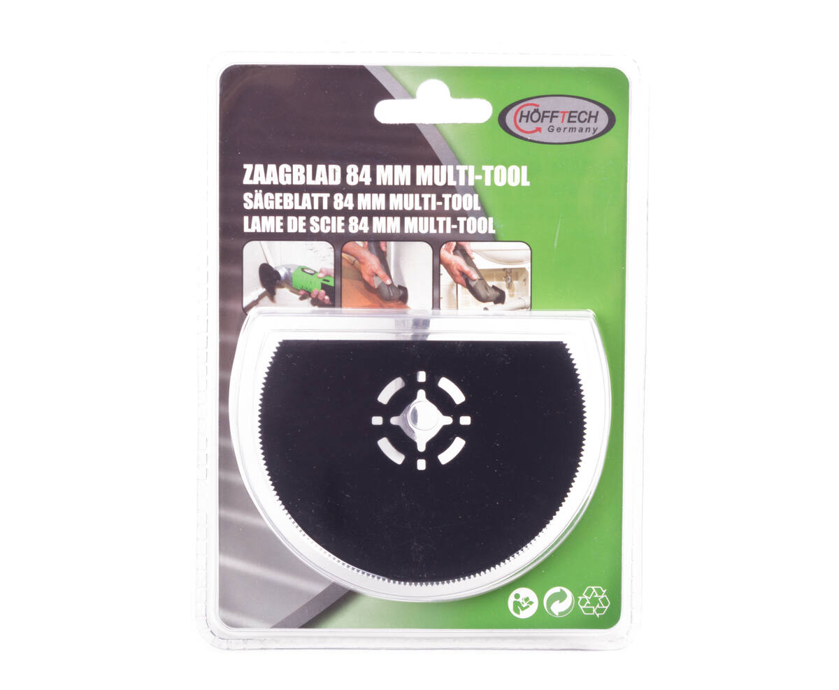 Zaagblad Ø84mm voor hout, gipsplaat, metaal 1mm, precisiewerk.