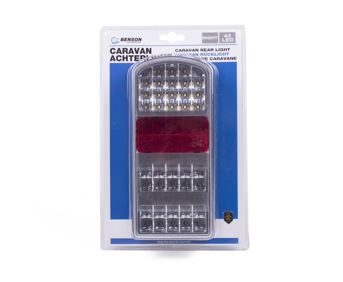 Caravan Achterlicht 43 LED Rechts E4 - Helder & Energiezuinig Licht