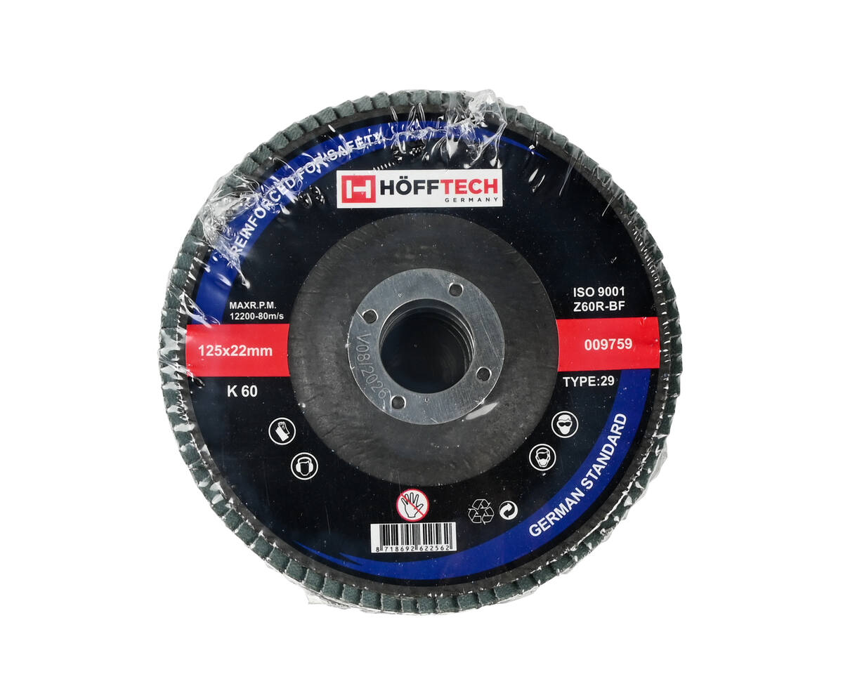 Lamellenschijf 125 mm K 60 - Ideaal voor Schuren van Staal en Hout